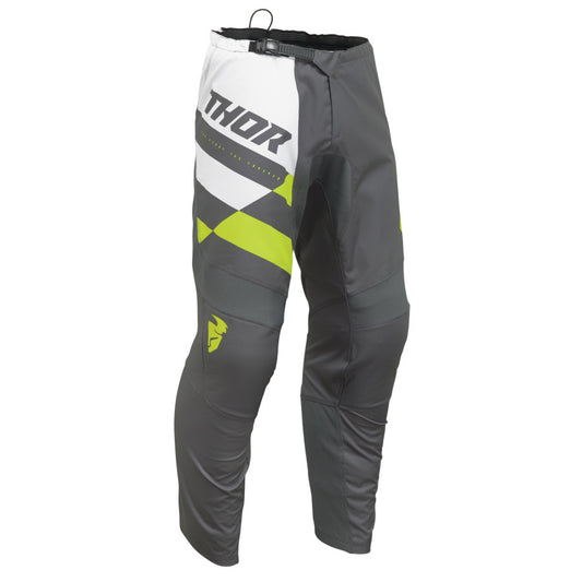 Thor Sector Checker Adult Motocross Trouser - Charcoal/Acid