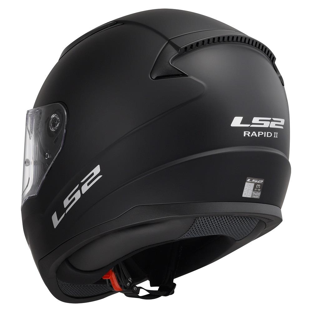 LS2 FF353 RAPID-II FULL FACE HELMET, MATT BLACK