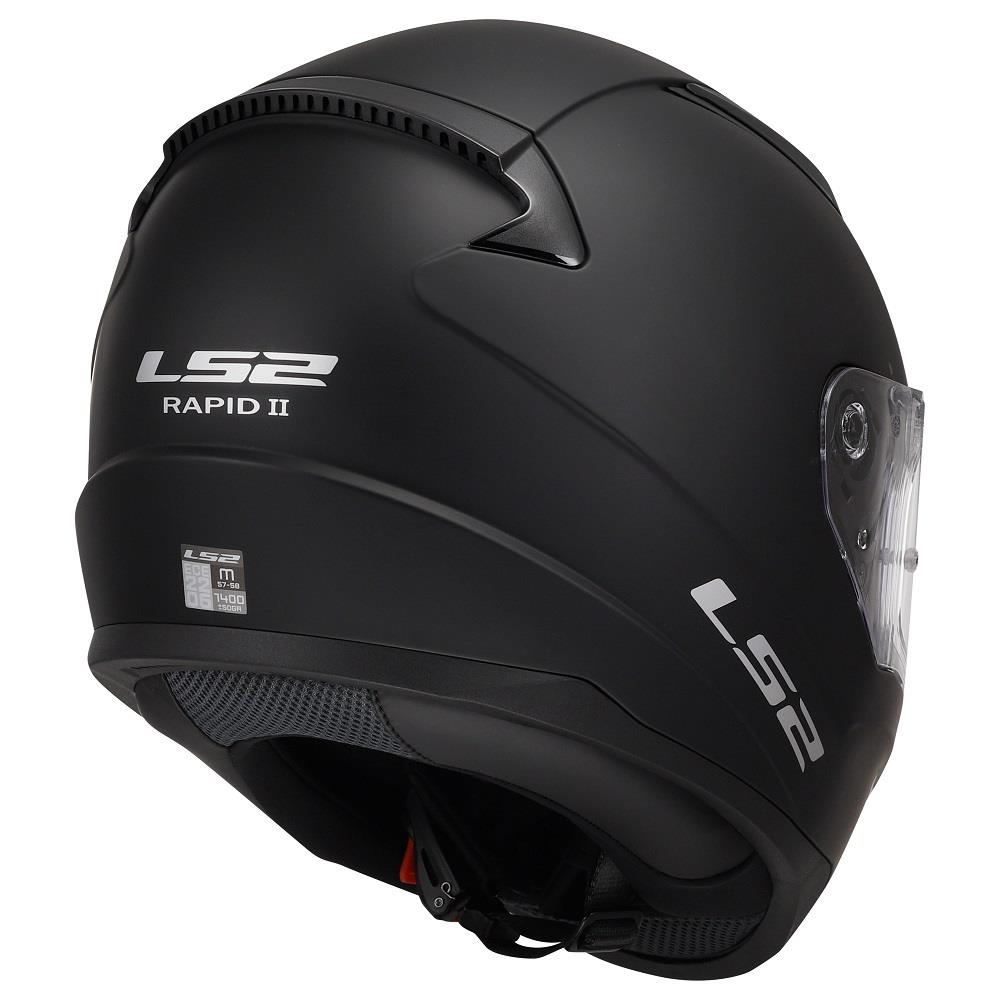 LS2 FF353 RAPID-II FULL FACE HELMET, MATT BLACK