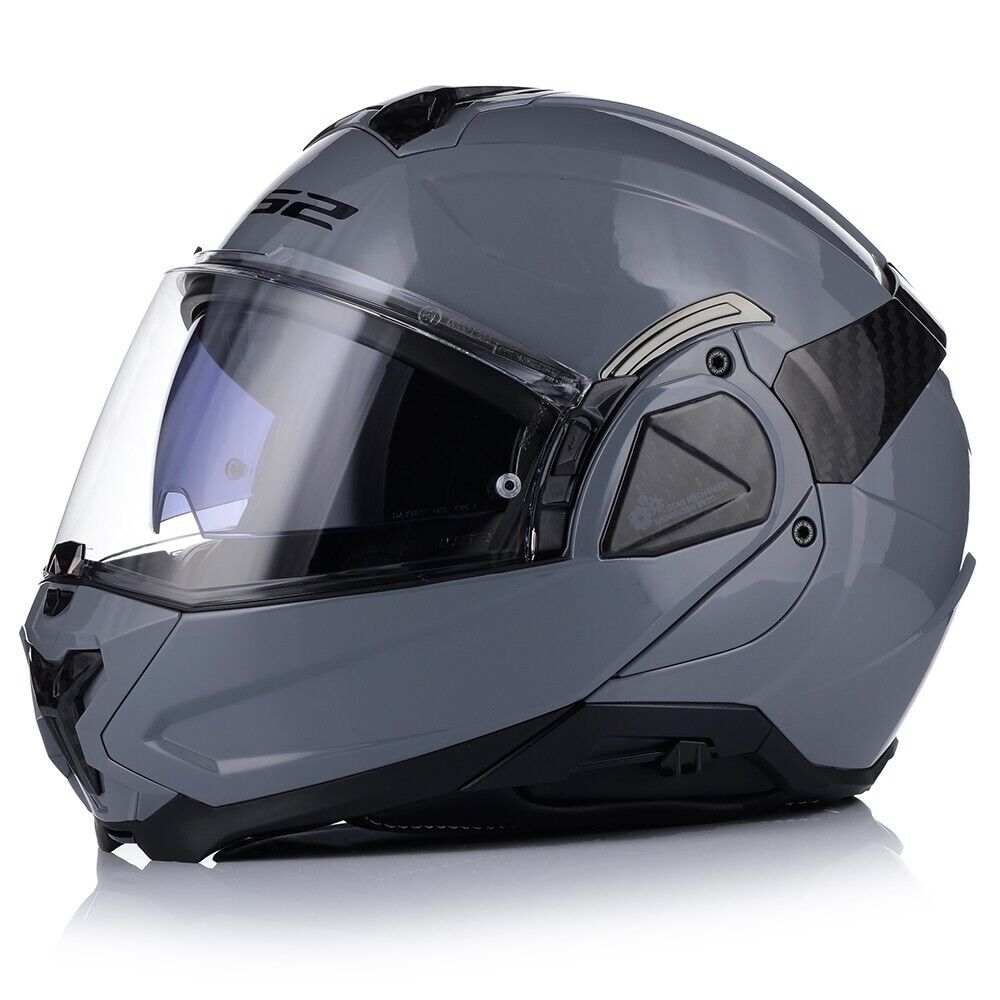ls2 grey helmet LS2 FF910 Advant-II Flip Front Helmet