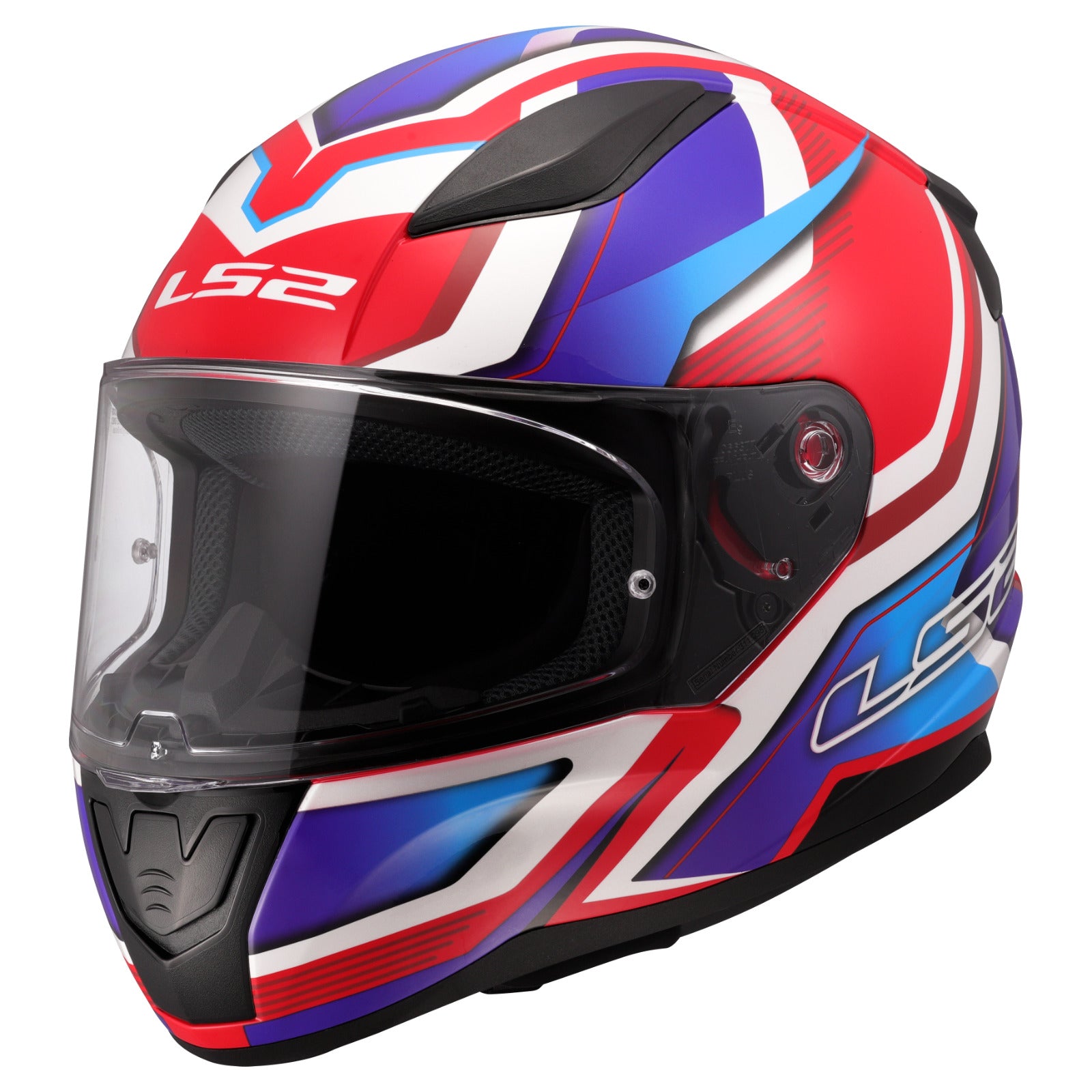 LS2 FF353 RAPID-II FLITZ Full Face Helmet- White Blue Red – Riderwear