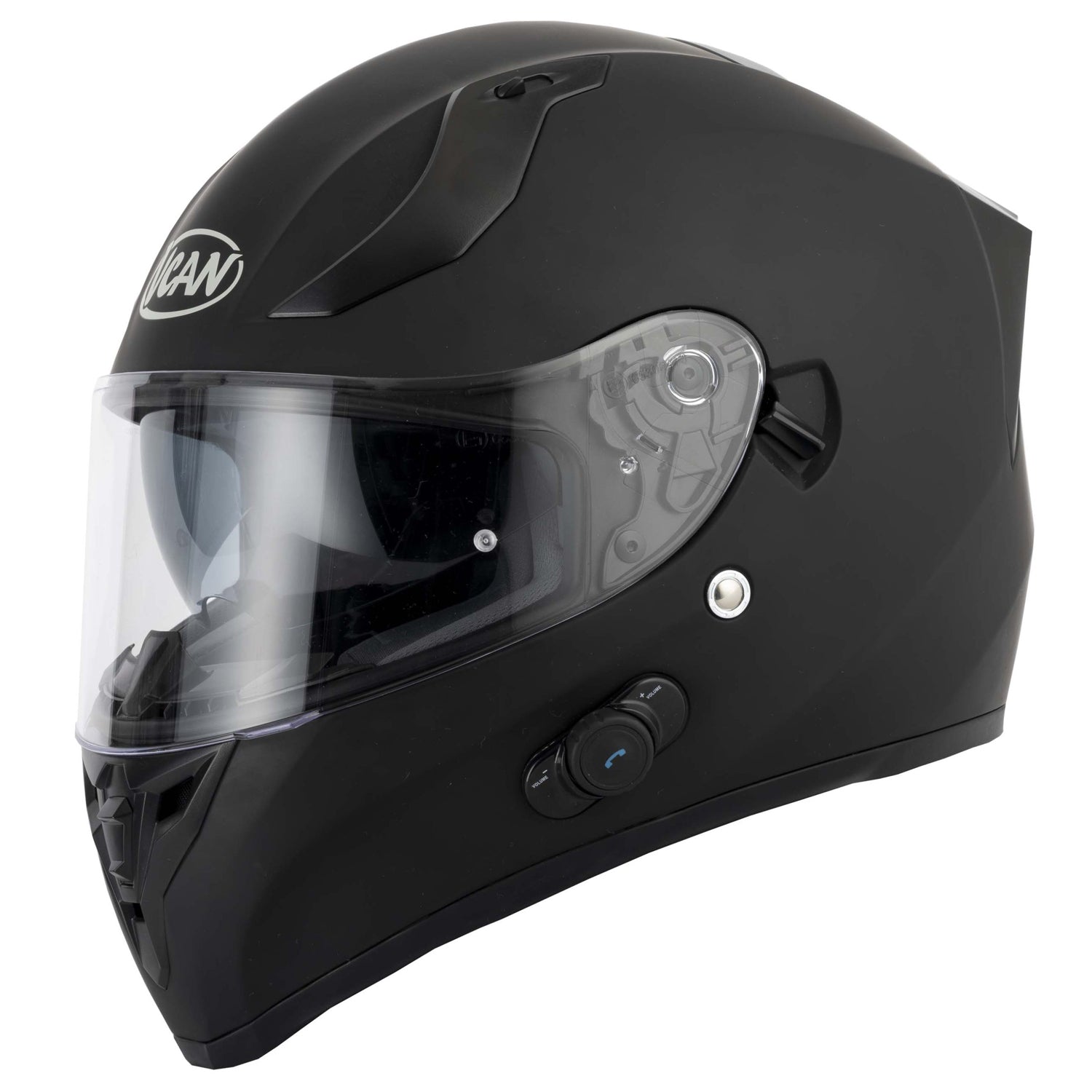 VCAN H128 Blinc Bluetooth Helmet Matt Black Riderwear