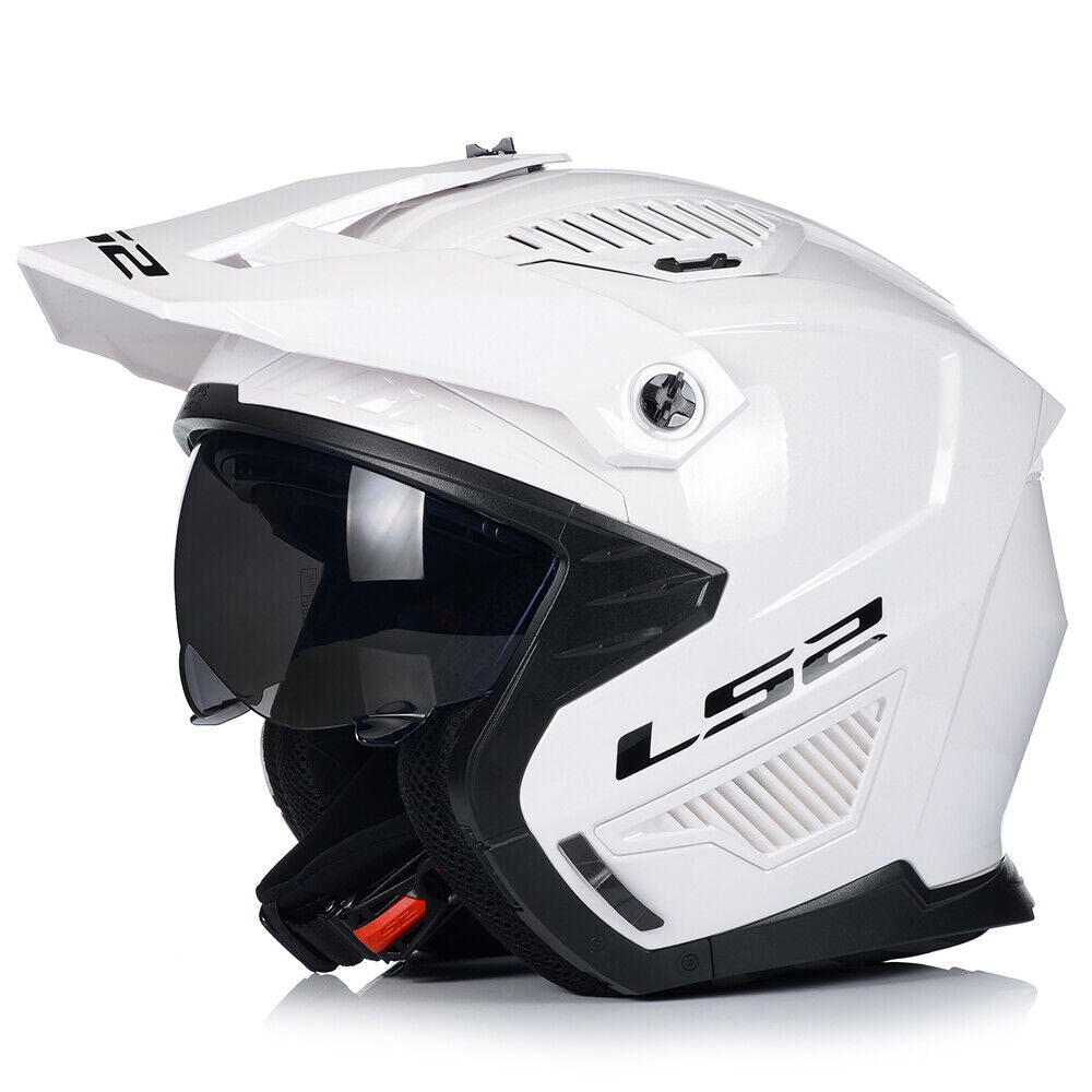 Riderwear | LS2 OF606 DRIFTER Convertible Helmet - White