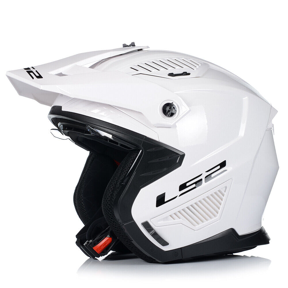 Riderwear | LS2 OF606 DRIFTER Convertible Helmet - White