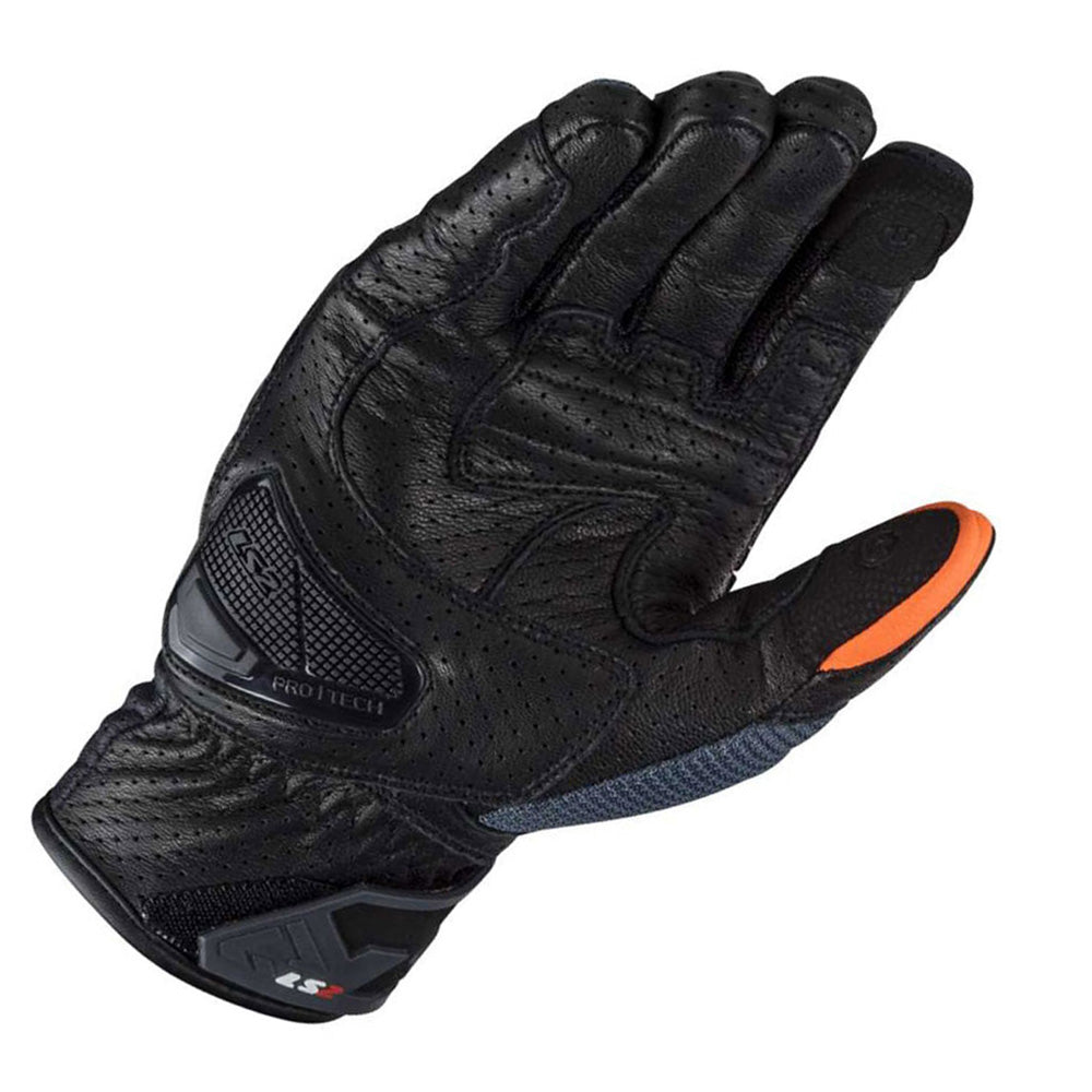 LS2 AIR RAPTOR MOTORBIKE GLOVES - BLUE ORANGE