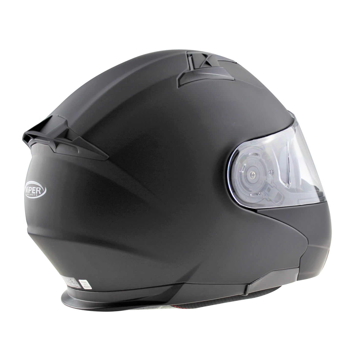 VIPER RSV345 FLIP UP MOTORBIKE HELMET - MATT BLACK