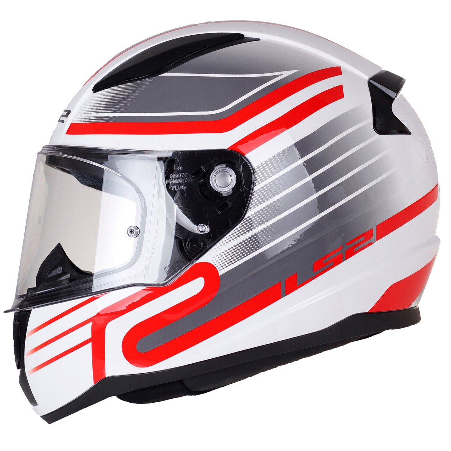 LS2 FF353 RAPID-II CIRCUIT FULL FACE HELMET, WHITE RED