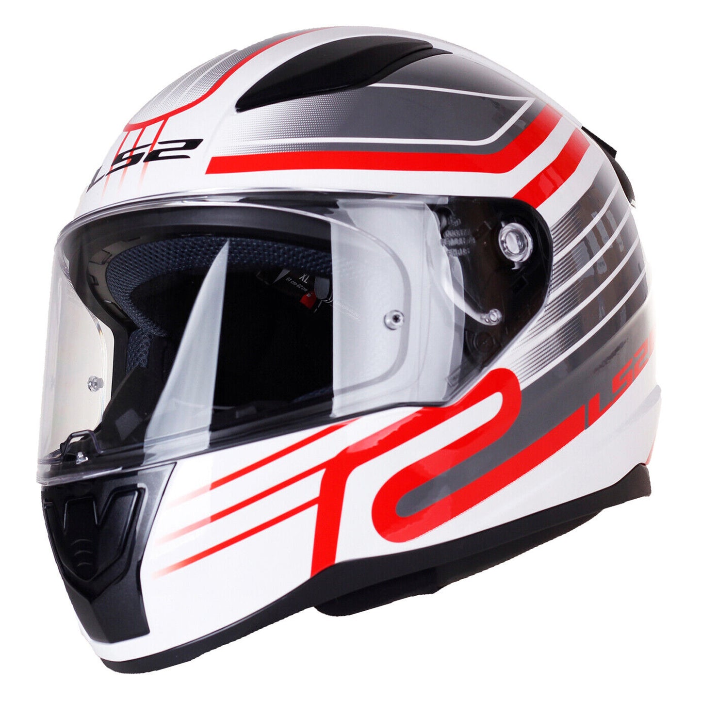 LS2 FF353 RAPID-II CIRCUIT FULL FACE HELMET, WHITE RED