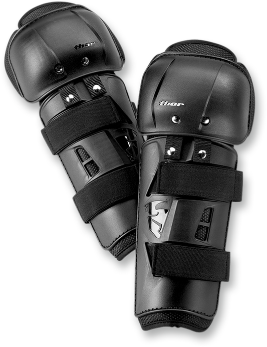 Thor Sector Adult Motocross Knee Guards - Black