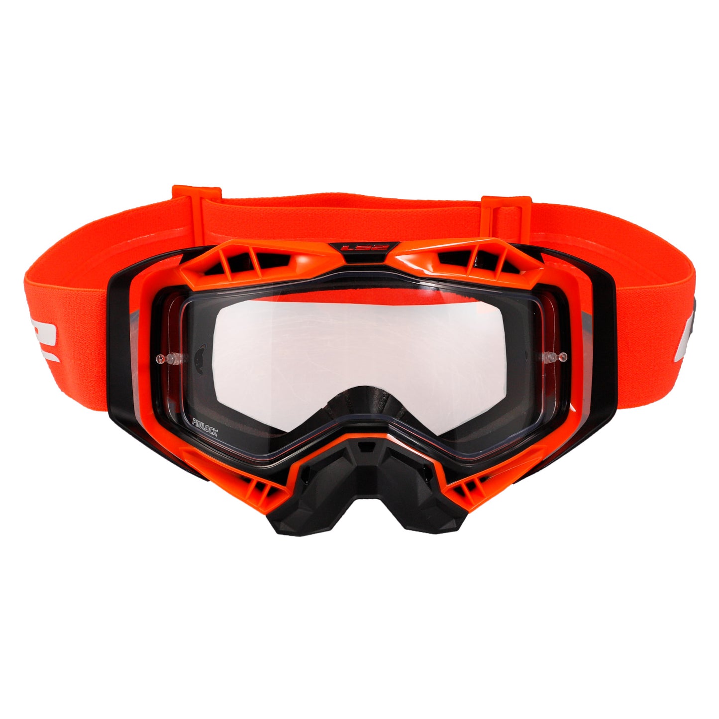 LS2 AURA MOTOCROSS GOGGLES - ORANGE