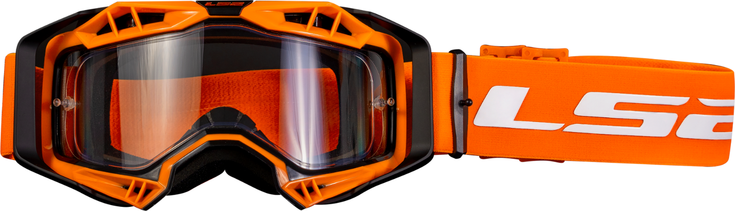 LS2 AURA MOTOCROSS GOGGLES - ORANGE