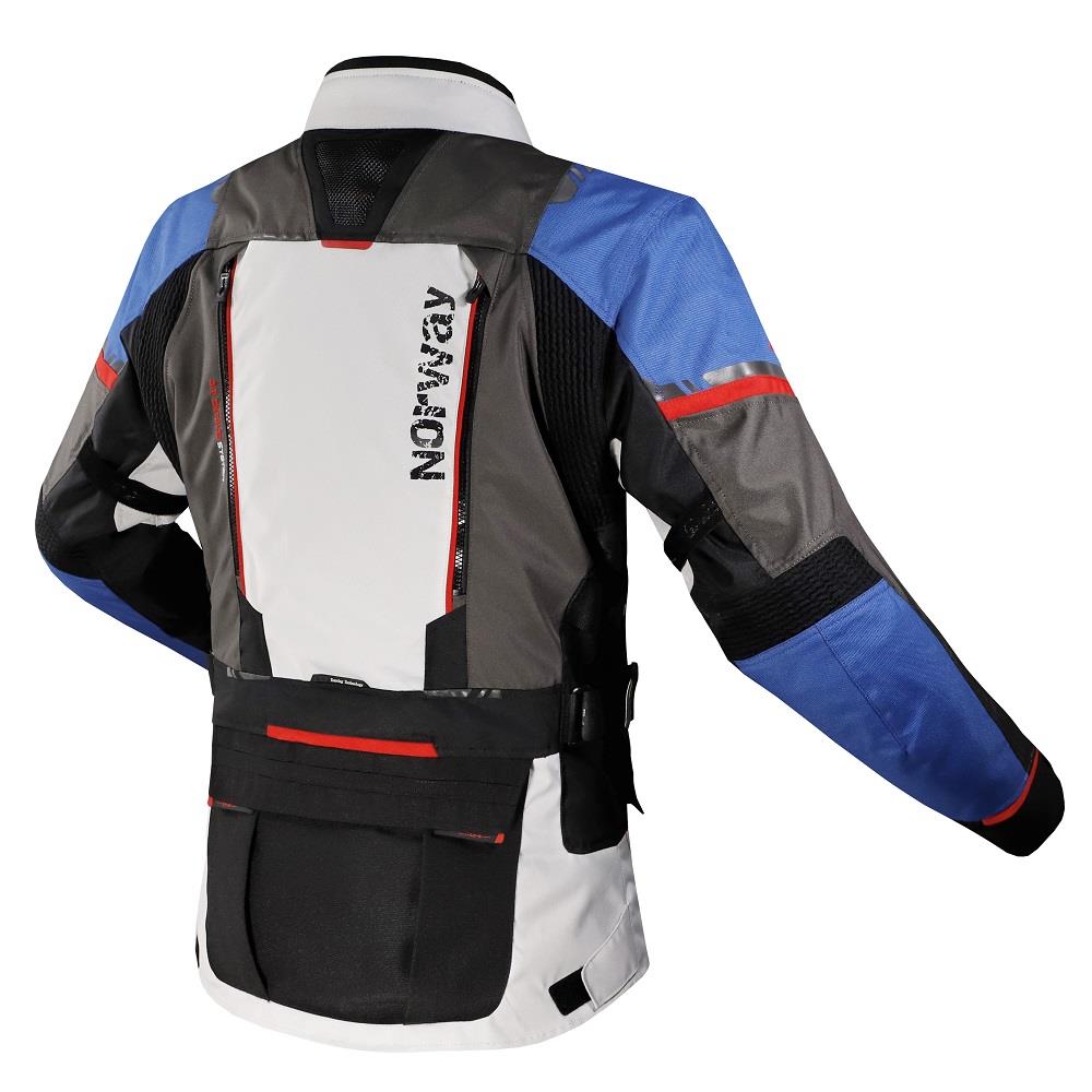 LS2 NORWAY MENS WATERPROOF JACKET - BLUE BLACK GREY