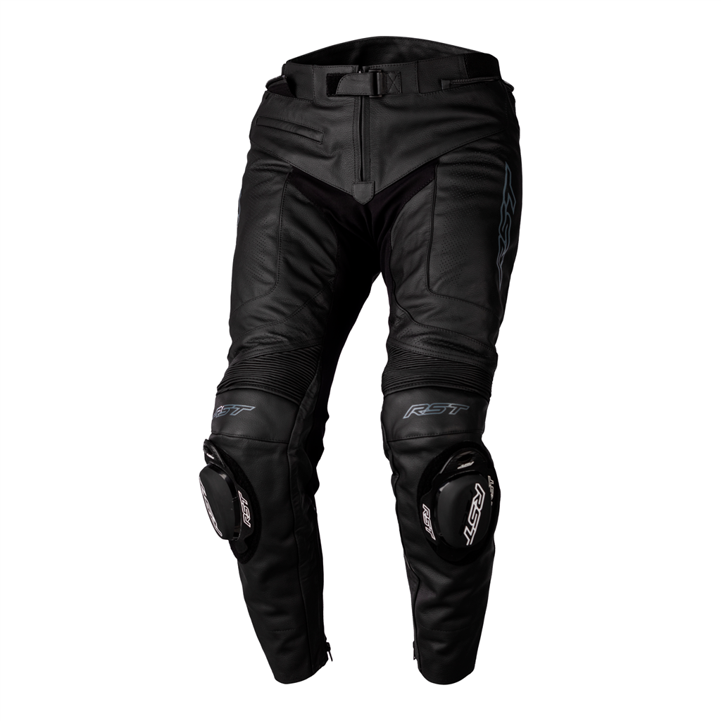 S1 CE MENS SL LEATHER JEANS - BLACK