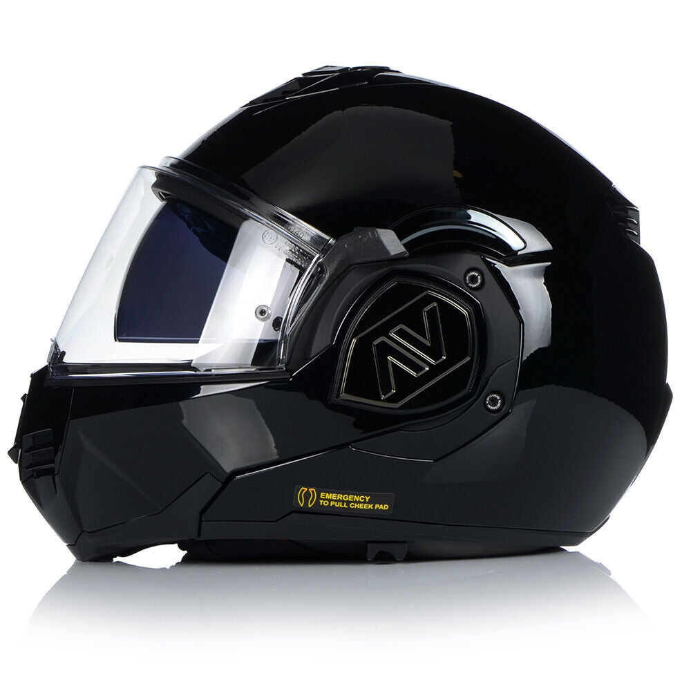 LS2 FF906 ADVANT Flip-Front Helmet- Black – Riderwear