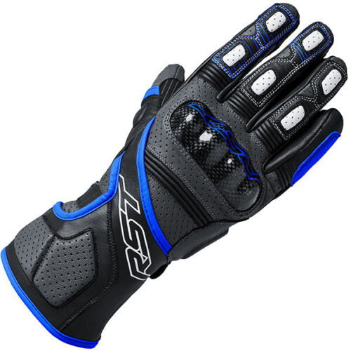 RST Fulcrum CE Mens Leather Gloves Blue Riderwear