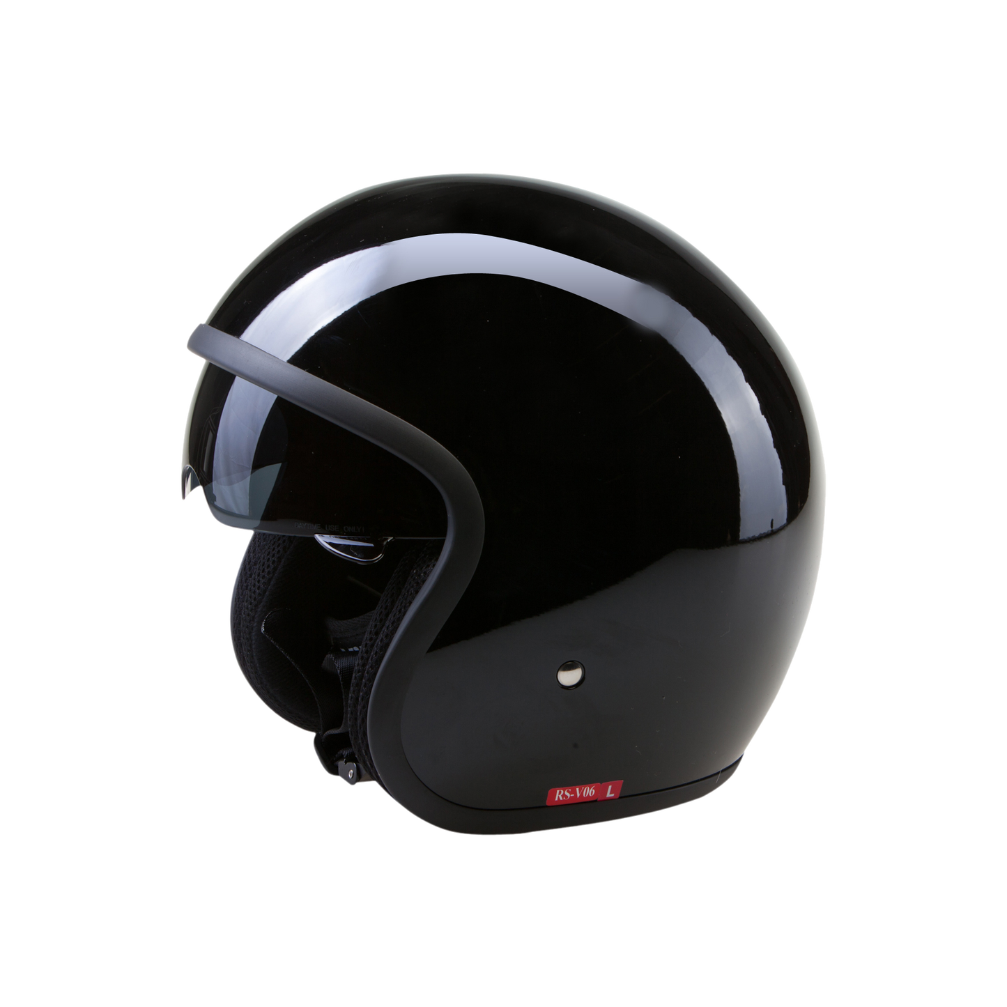 VIPER RSV06 OPEN FACE JET HELMET - GLOSS BLACK