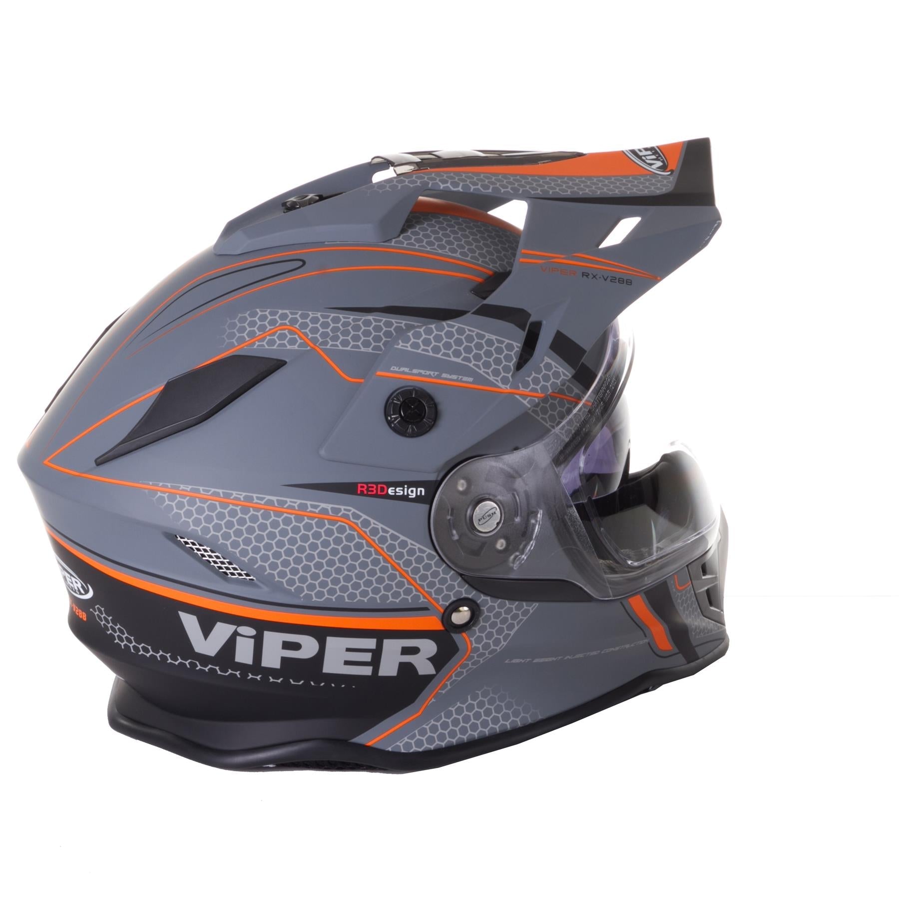 VIPER RXV288 ENDURO HELMET - VENTURA GREY