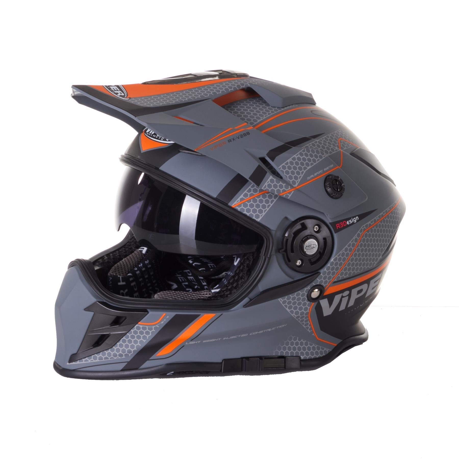 VIPER RXV288 ENDURO HELMET - VENTURA GREY