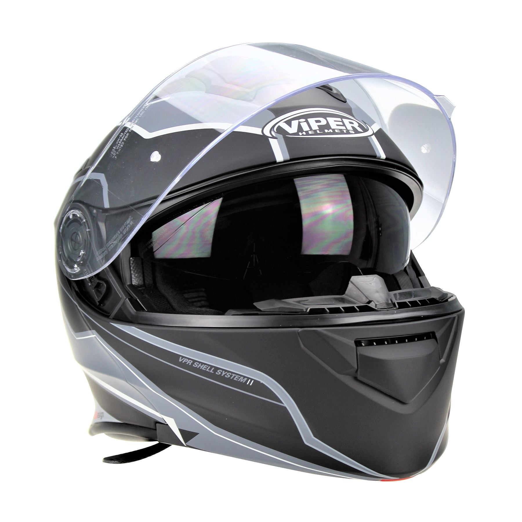 VIPER V171 BLUETOOTH HELMET-MATT BLACK/GREY