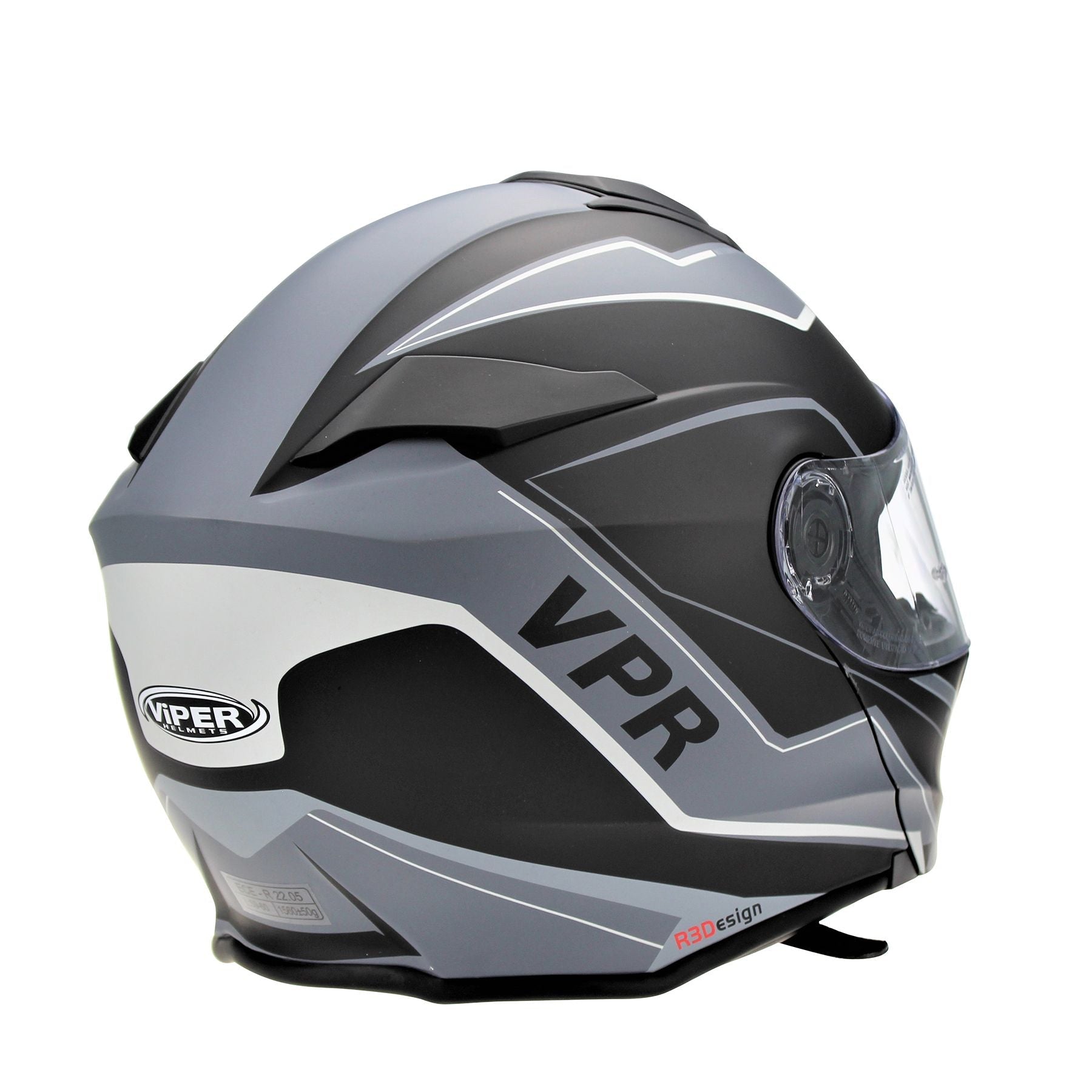VIPER V171 BLUETOOTH HELMET-MATT BLACK/GREY
