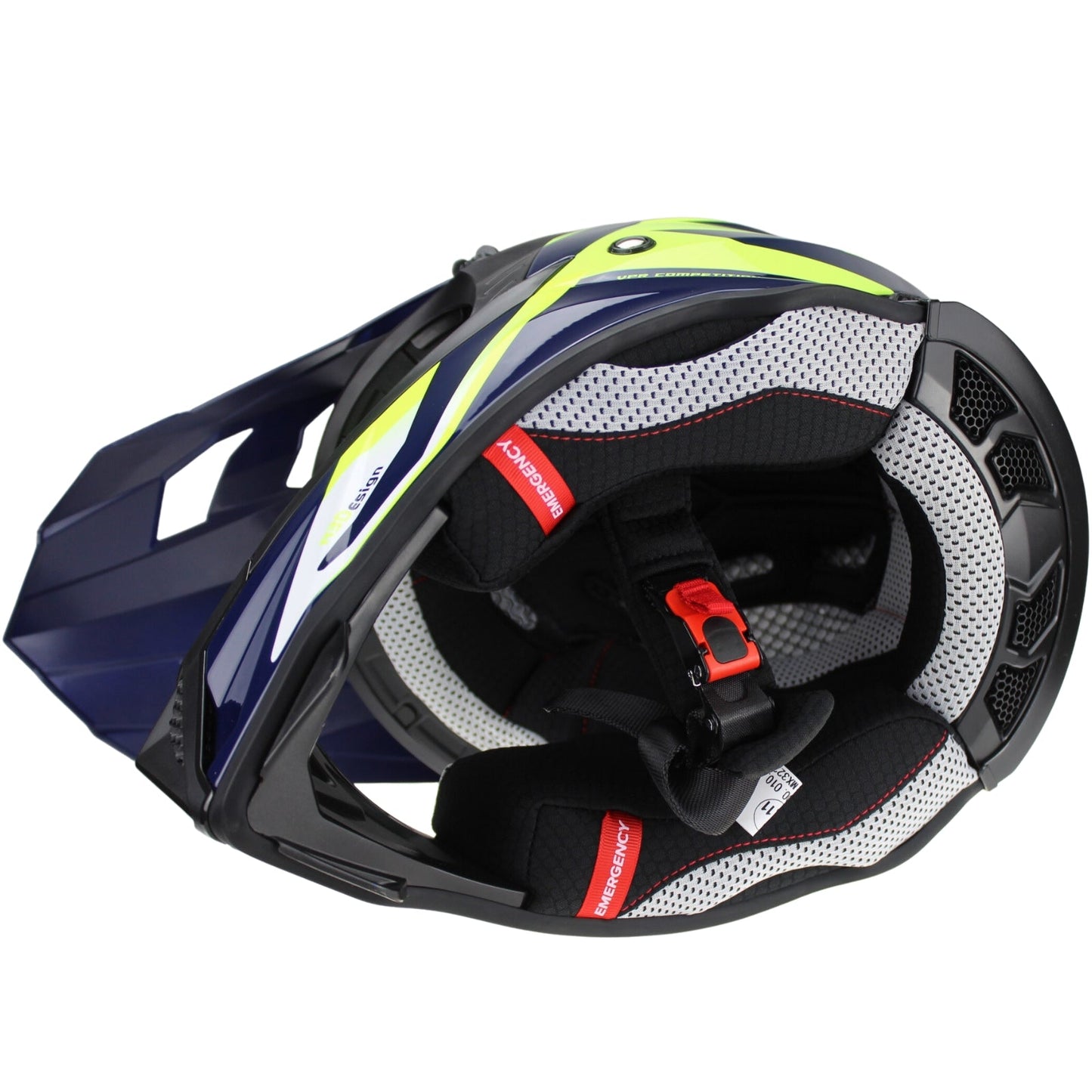 VIPER RSX221 MX MOTORBIKE HELMET - BLUE FLUO