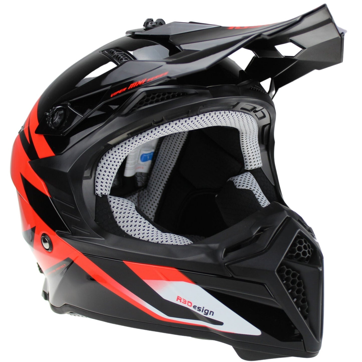 Viper Rsx221 Mx Motorbike Helmet Black Red