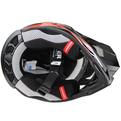 Viper Rsx221 Mx Motorbike Helmet Black Red