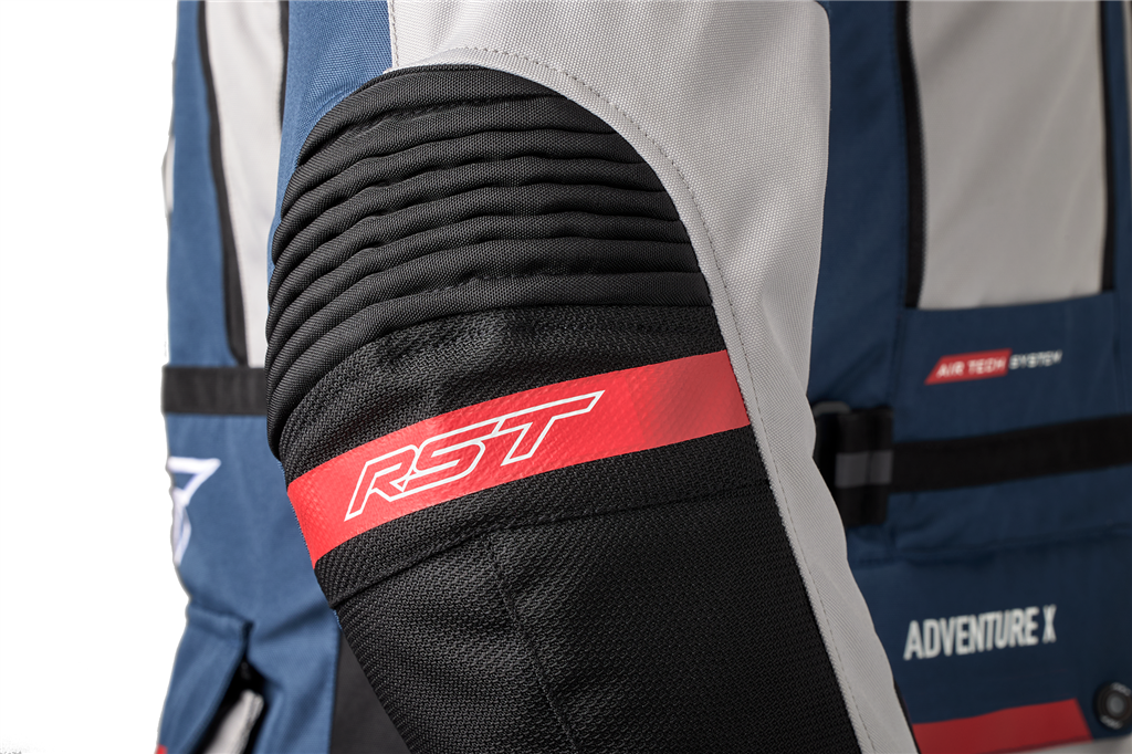 RST PRO SERIES ADVENTURE-X CE Mens Textile Jacket -  Silver Blue Red