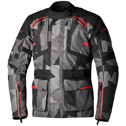 RST ENDURANCE CE Mens Textile Jacket - Camo / Red