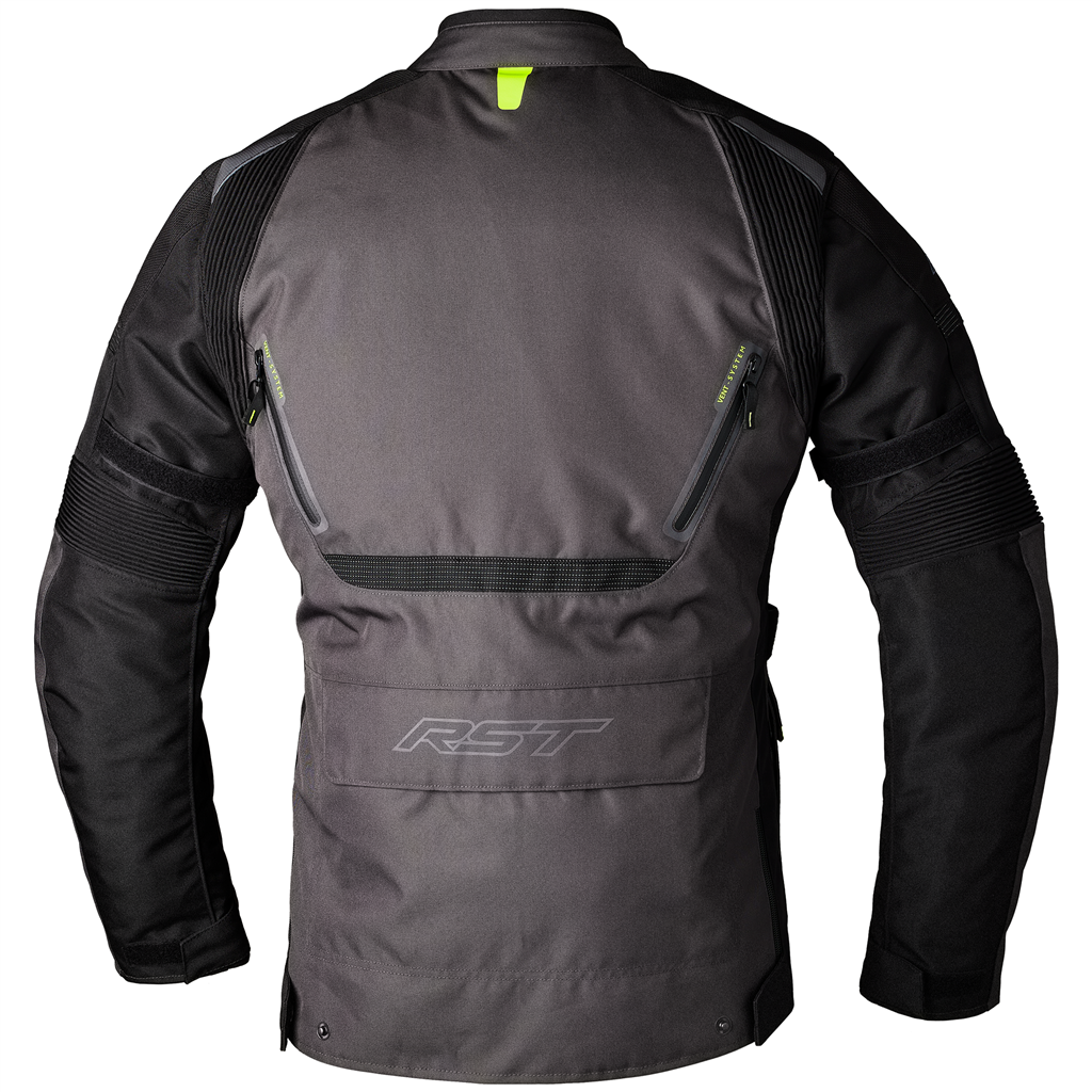 RST ENDURANCE CE Mens Textile Jacket - Graphite / Flo Yellow