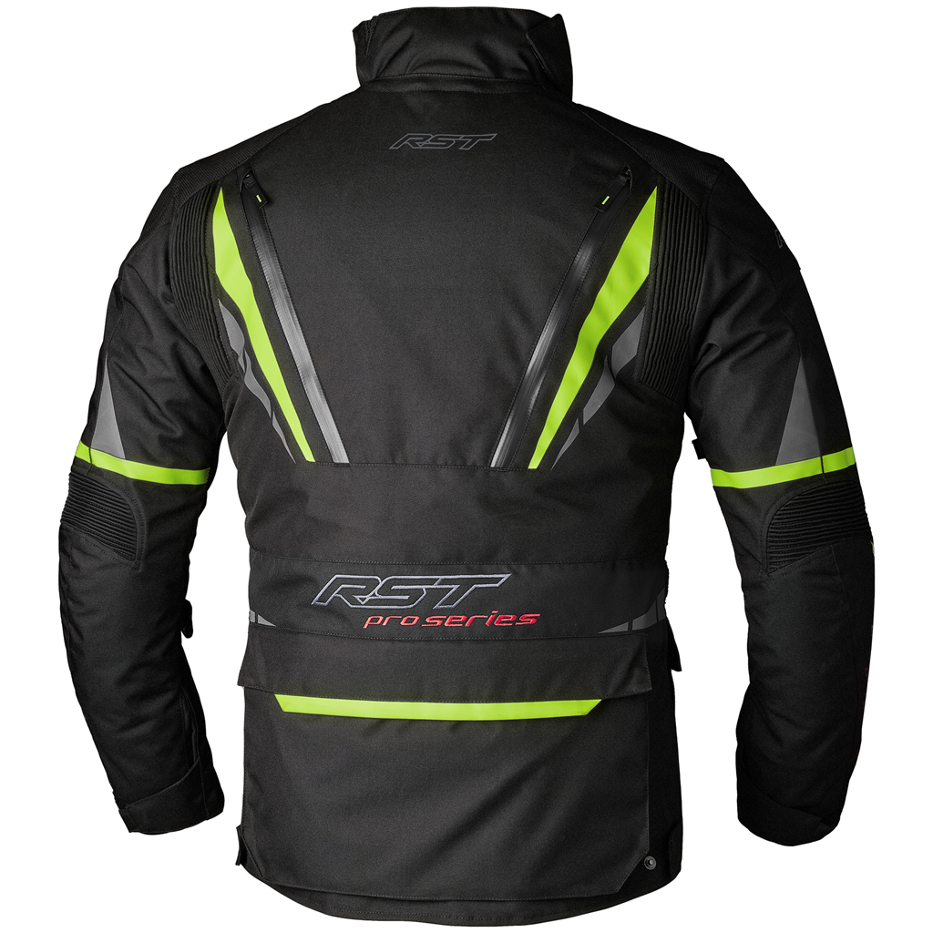 RST Pro Series Paragon 7 CE Mens Textile Jacket - Black Flo Yellow