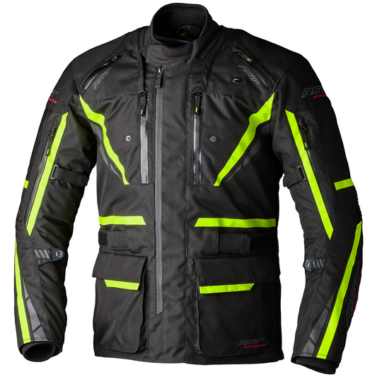 RST Pro Series Paragon 7 CE Ladies Textile Jacket - Black Flo Yellow