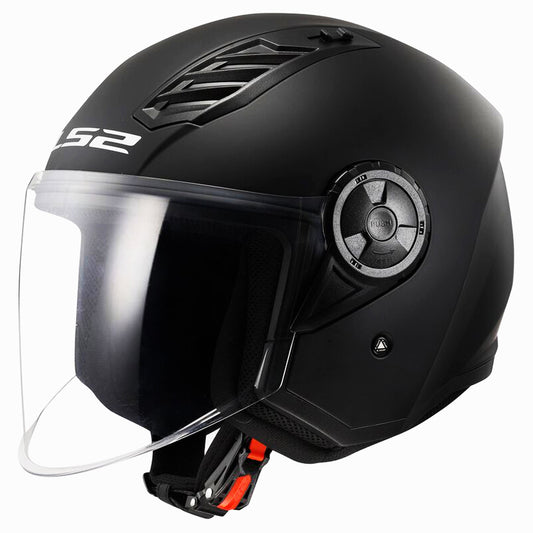 LS2 OF616 AIRFLOW-II Open Face Helmet - Gloss Black