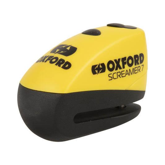 Oxford Screamer7 Alarm Disc Lock - Yellow/Black