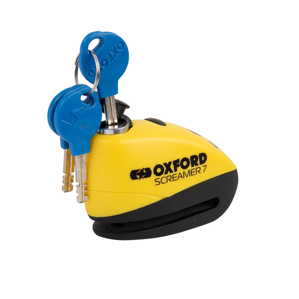 Oxford Screamer7 Alarm Disc Lock - Yellow/Black