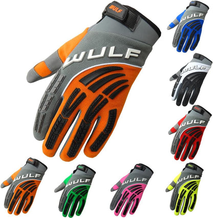 Wulfsport Shadow Adult Motocross Gloves - Orange
