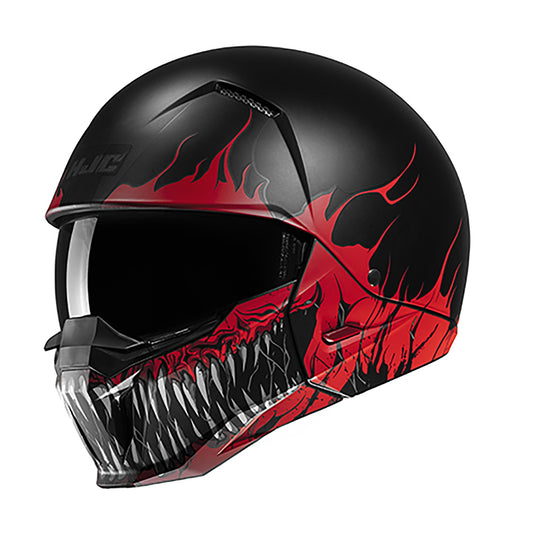 HJC I20 Scraw Motorcycle Open Face Helmet - Red