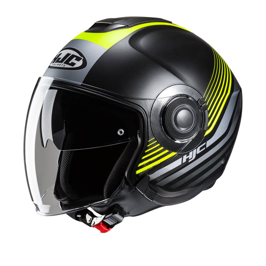 HJC I40N Dova Motorcycle Open Face Helmet - Yellow