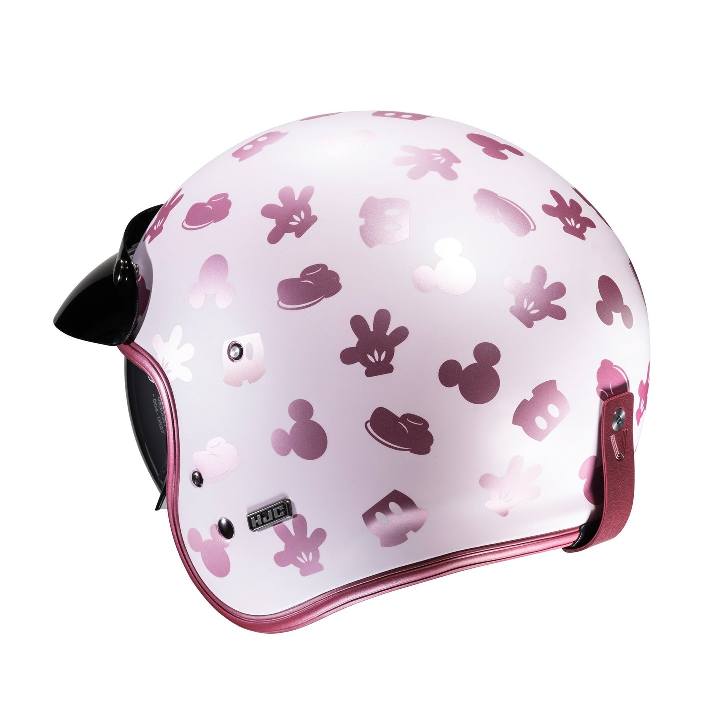 HJC V31 Disney Mickey Motorcycle Open Face Helmet - Pink