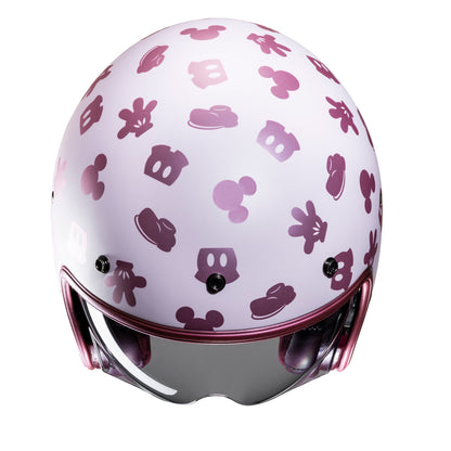HJC V31 Disney Mickey Motorcycle Open Face Helmet - Pink