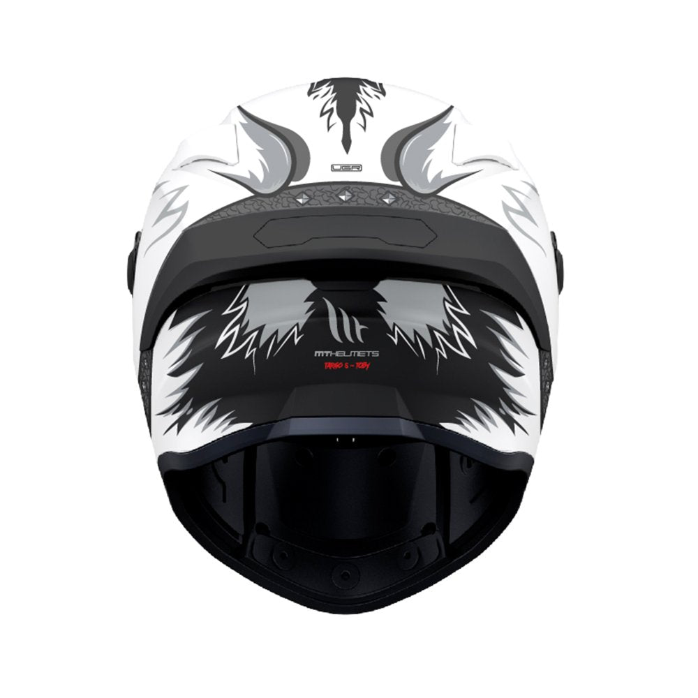 MT Targo S Toby Motorcycle Full Face Helmet - Gloss White