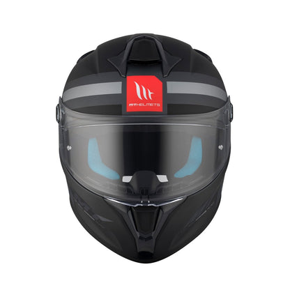 MT Targo S Britain Motorcycle Full Face Helmet - Matt Grey/Antracite