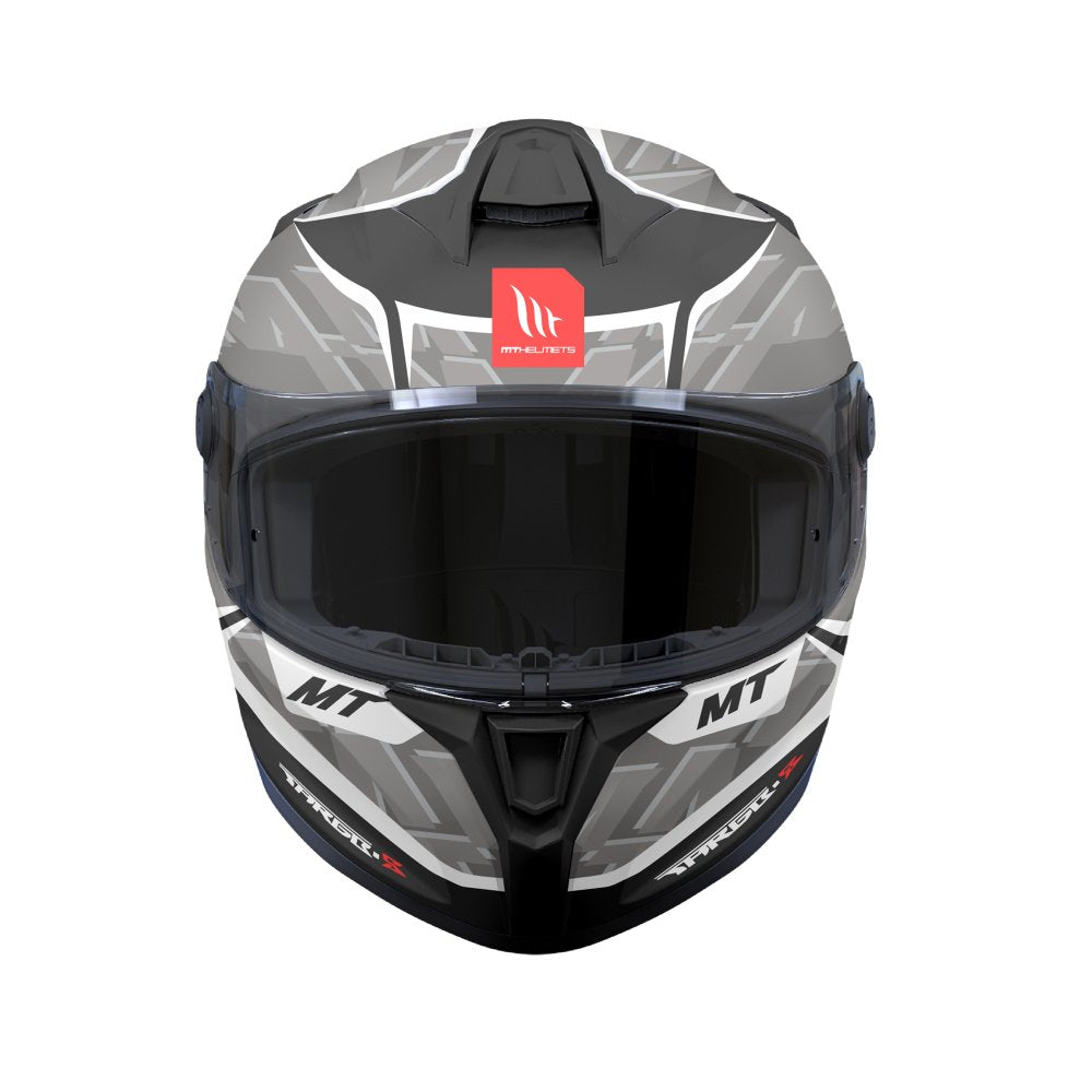 MT Targo S Surt Motorcycle Full Face Helmet - Matt Black/Grey
