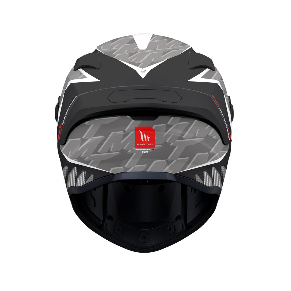 MT Targo S Surt Motorcycle Full Face Helmet - Matt Black/Grey