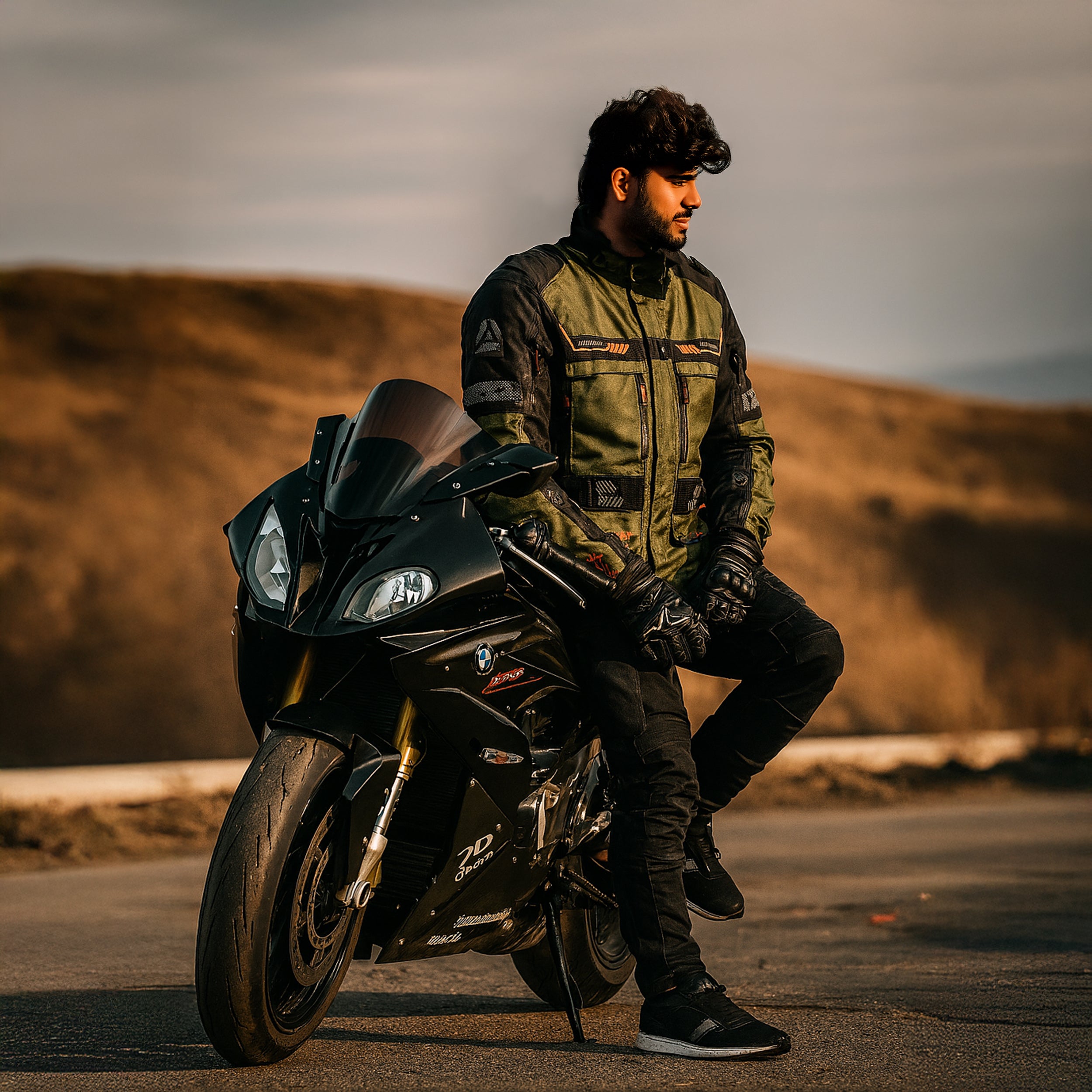ViPER Guard Adventure Jacket Textile CE Olive Black – Riderwear