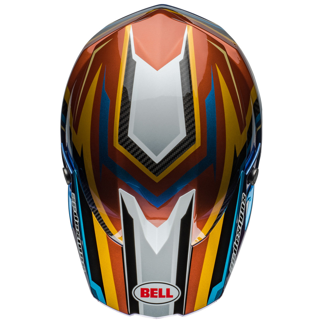 Bell MX 2024 Moto-10 Spherical Mips Adult Helmet (Tomac 24 White/Gold)