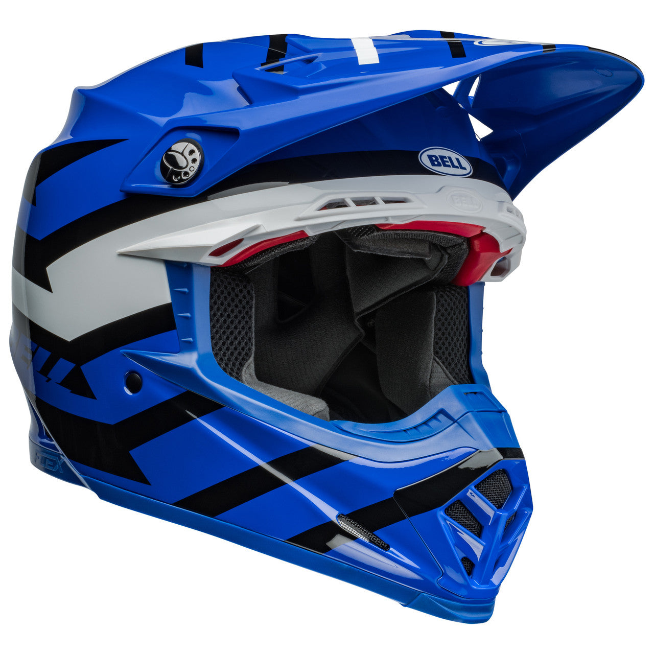 Bell MX 2024 Moto-9S Flex Adult Helmet (Banshee Blue/White)