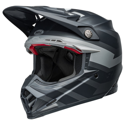 Bell MX 2024 Moto-9S Flex Adult Helmet (Banshee Black/Silver)