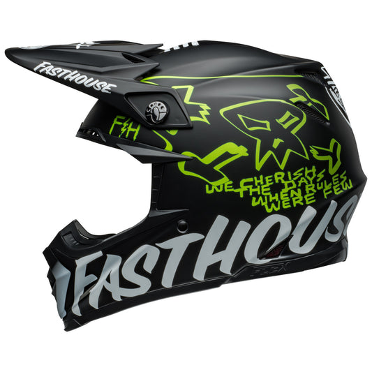 Bell MX 2024 Moto-9S Flex Adult Helmet (Fasthouse MC Black/Yellow)