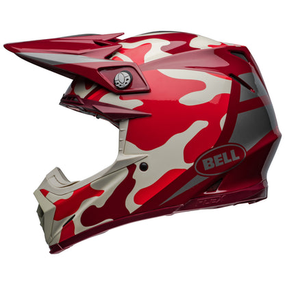 Bell MX 2024 Moto-9S Flex Adult Helmet (Ferrandis Merchant Red/Silver)